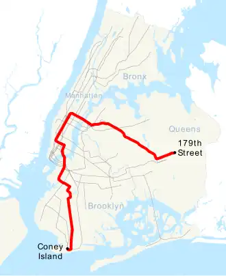 Voir la carte de la ligne.