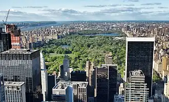 Central Park vu depuis le Rockefeller Center.
