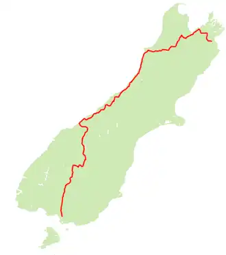 Image illustrative de l’article Route nationale 6 (Nouvelle-Zélande)