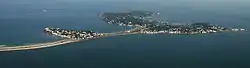 Photo de deux presqu'îles.