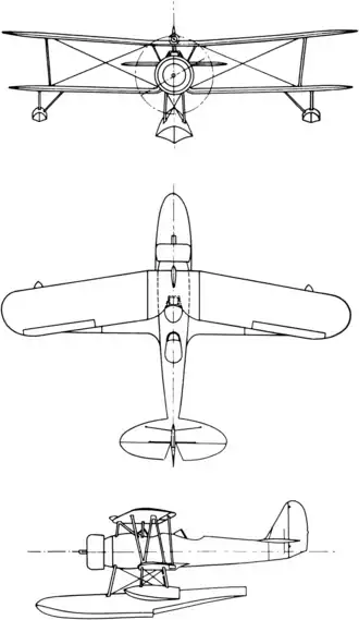 vue en plan de l’avion