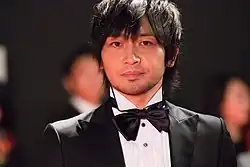 Description de l'image Nakamura Yuichi from "Genocidal Organ" at Opening Ceremony of the Tokyo International Film Festival 2016 (33603427406).jpg.
