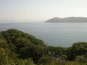 Vue de l'île.