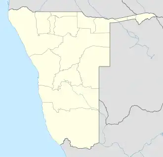 voir sur la carte de Namibie