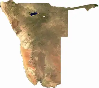 carte : Géographie de la Namibie