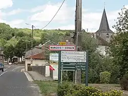 Entrée de l'agglomération.