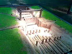 Maquette représentant un type d'écluse datant de la période du royaume de Nanyue
