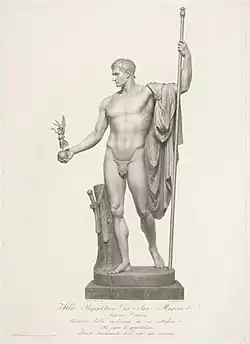 Napoléon&nbsp;en Mars, entièrement nu.