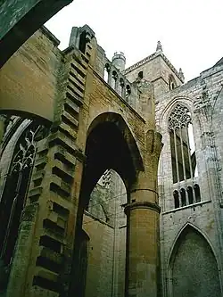 Narbonne, élévation de la nef, début XVIIIe siècle.