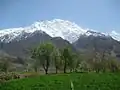 Vue du Rakaposhi depuis Nasirabad.