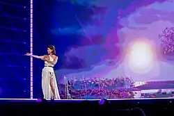 Description de l'image Natalia Barbu, Eurovision 2024 1st semi-final rehearsal 06.jpg.
