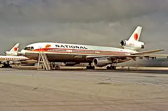 N60NA, l'appareil impliqué, ici en octobre 1974, 1 an après l'incident.