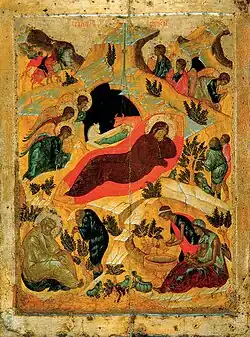 Nativité  de Roublev (XVe&nbsp;siècle, GTG)