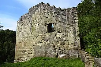 Grasburg : ruines vus du nord-est