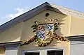Wappenschild an der Dompropstei (Domplatz&nbsp;3) in Naumburg