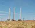 La centrale thermique de Navajo, visible en arrière-plan lorsque Paco abandonne son véhicule.