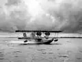 Le prototype XP4N-1 au décollage.