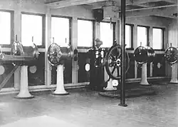 Photo de la timonerie de l'Olympic.
