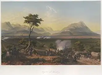 La prise de Monterrey, d'après une peinture de Nebel.