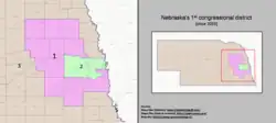 Description de l'image Nebraska's 1st congressional district (since 2023).png.