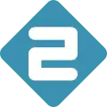 Logo bleu de Nederland 2 de 2006 au 19 août 2014