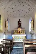 La nef de la chapelle Saint-Roch.