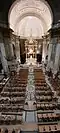 Nef et chœur de l'église vus de la tribune du Grand-Orgue.