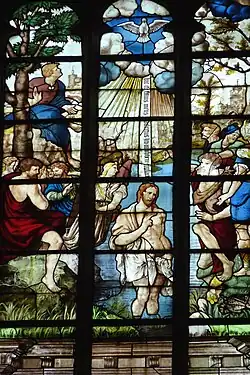 Baptême du Christ. Détail