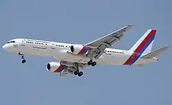 Avion de ligne à réacteurs.