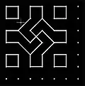 Variation de symbole religieux (svastika).