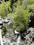 En aval dubarrage d'Orédon,le long de la RD 929.