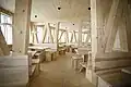 Intérieur de la nouvelle cabane.