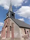 Angle sud-ouest de l'église.