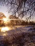 Rivière Nevėžis en hiver