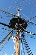 Gréement de l'Endeavour (1993).