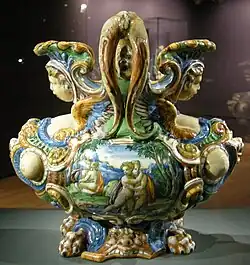 Vase de Daphné et Apollon, Atelier Fontana, Urbino, env. 1565.