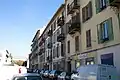 Rue Pauliani, maisons aux no&nbsp;13 et 15. Style des immeubles niçois de la fin du XIXe&nbsp;siècle.