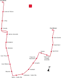 Image représentant la carte de la ligne en 2007.