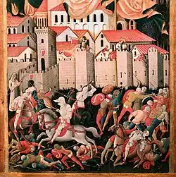 Détail du retable de Nicola di Ulisse da Siena.