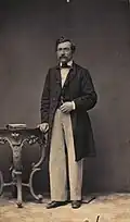 Le peintre danois Niels Rademacher&nbsp;(da), vers 1850-1860.