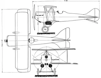 vue en plan de l’avion