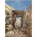 Scène de rue au Caire , (1877) — Collection privée.