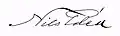 Signature de Nils Edén
