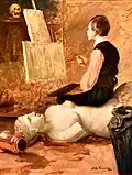 Nils Forsberg, Intérieur d’atelier, vers 1886-1888.