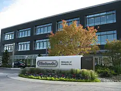 Bâtiment de quelques étages appartenant à Nintendo.