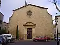 La façade de l'église, début de XVIIIe&nbsp;siècle.