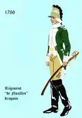 régiment de Noailles dragons de 1786 à 1791
