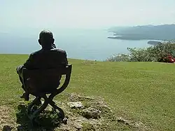 Baie d'Oracabessa&nbsp;(en) depuis la villa voisine Firefly Estate de Noël Coward