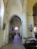 Bas-côté sud, 3e&nbsp;travée, vue vers l'est.