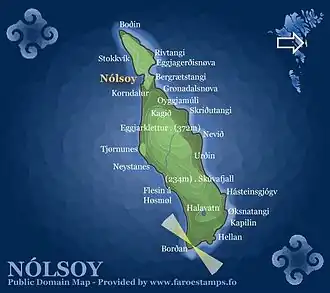 Carte de Nólsoy.